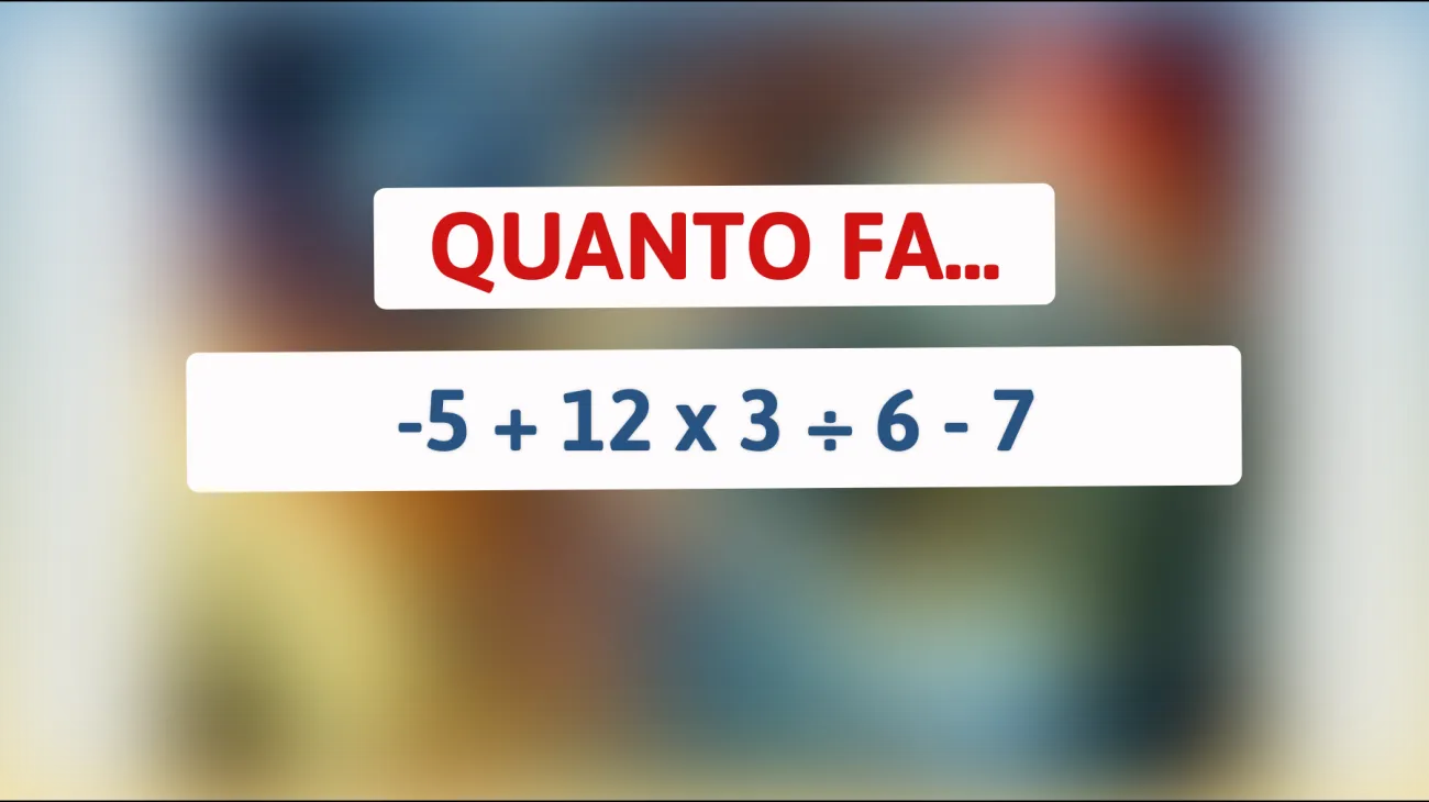 \"Solo i veri geni riescono a risolvere questo semplice calcolo: sfida te stesso e scopri se hai una mente matematica brillante!\""